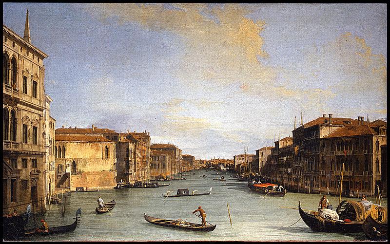 Giovanni Antonio Pellegrini Veduta del Canal Grande Norge oil painting art